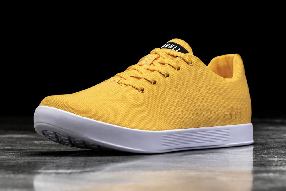 Trainers NOBULL Femme Jaune - Chaussures NOBULL Canary Canvas,France (2691-QHUWO)